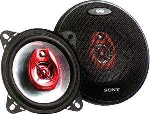 Акустическая система, 3-х полосная коаксиальная 4` Sony XS-F1031