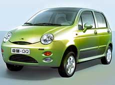 Chery S11 QQ. Вид спереди. Цвет Apple Green (Зеленое яблоко)