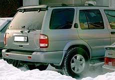 Nissan Pathfinder 3.5i V6 24V LE бензин 220 л.с. 2001 г. пробег 105000 км серо-серебристый металлик максимальная комплектация отличное состояние новый комплект летней резины Отличное состояние Цена 26000$ Телефон (843) 290-74-84