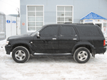 GREAT WALL SAFE SUV G5. Год выпуска: 2006. Пробег: 8000 км. Цвет: черный. Цена: 510 000руб.Куплен в салоне «Риф-Эль» 10.2006. Объем двигателя 2.3л., 105л.с., 5-ти ст. механич. коробка, подключаемый полный привод, пониженная передача, торсионная подвеска, дисковые тормоза. ГУР, салон велюр, противотуманки, электрические стеклоподъёмники, климат-контроль, кожаный руль, спойлер, датчик парковки, противотуманки, 5 литых дисков.
