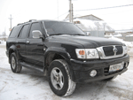GREAT WALL SAFE SUV G5. Год выпуска: 2006. Пробег: 8000 км. Цвет: черный. Цена: 510 000руб.Куплен в салоне «Риф-Эль» 10.2006. Объем двигателя 2.3л., 105л.с., 5-ти ст. механич. коробка, подключаемый полный привод, пониженная передача, торсионная подвеска, дисковые тормоза. ГУР, салон велюр, противотуманки, электрические стеклоподъёмники, климат-контроль, кожаный руль, спойлер, датчик парковки, противотуманки, 5 литых дисков.
