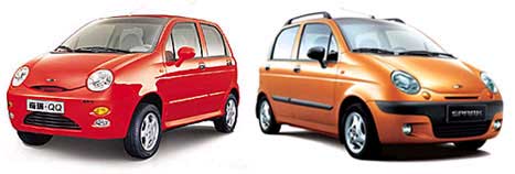 Chery QQ   Daewoo Matiz